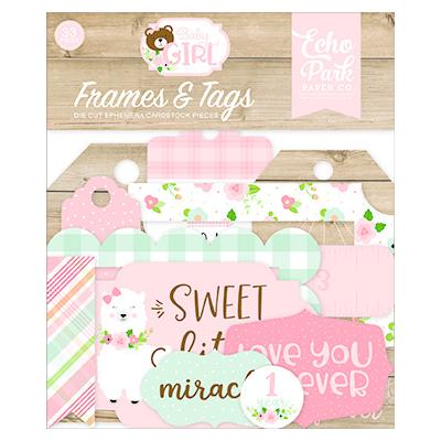 Echo Park Baby Girl - Frames & Tags